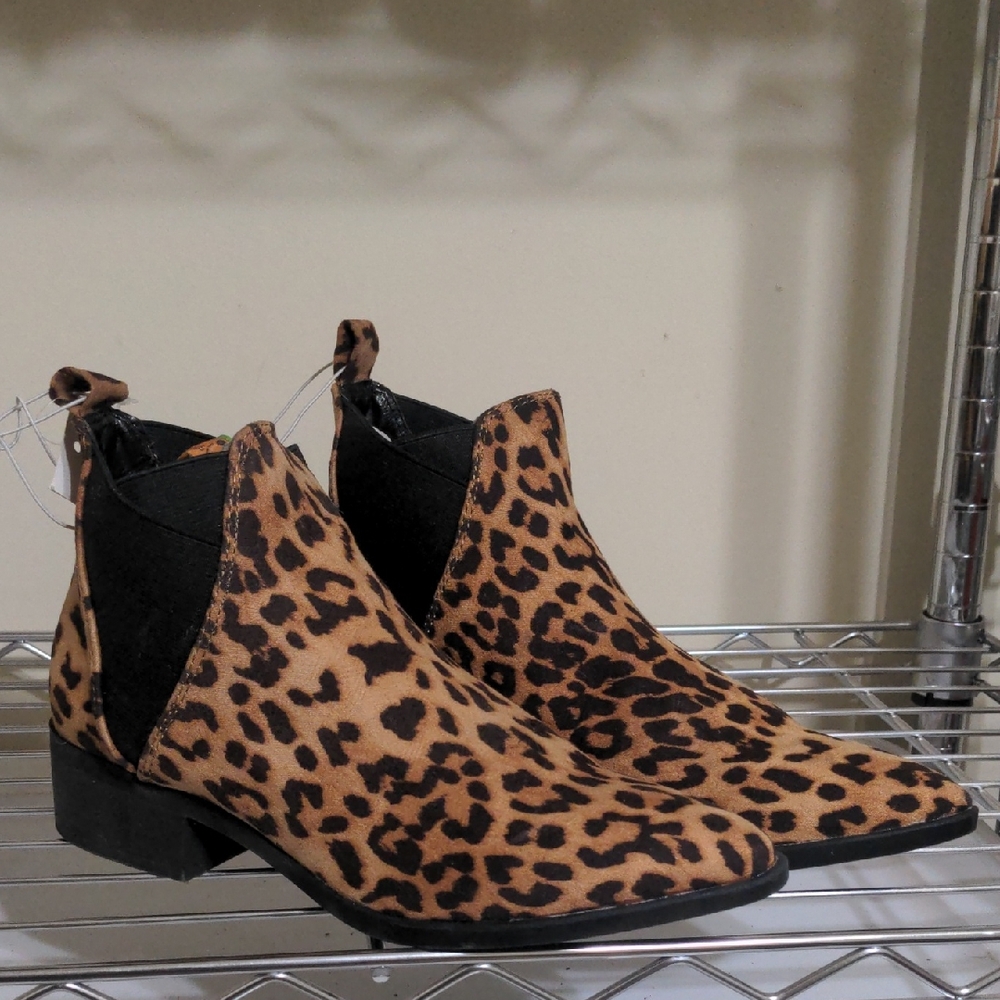 a new day Leopard Print Ankle Boots